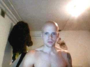 Bald Dude Jerks Off on Cam Sex Skype