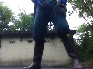 Japanese Powerlineman in Uniform ,Boots,Glove, Jerk-off